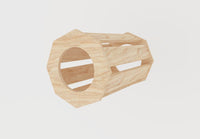 Wooden Round Connecting Tunnel Hamster Cage House