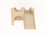 Castle With Porch Rabbit Hutch House