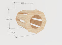 Wooden Round Connecting Tunnel Hamster Cage House