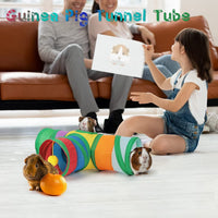 Meerschweinchen-Tunnel, Meerschweinchen, 3-Wege-Tunnel, Verstecke, Spielzeug