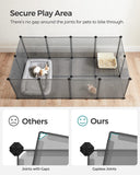 Indoor DIY Transparent Plastic Enclosure Small Animals Pet Playpen