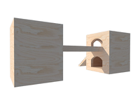 Two Tower Turret Hamster Cage House