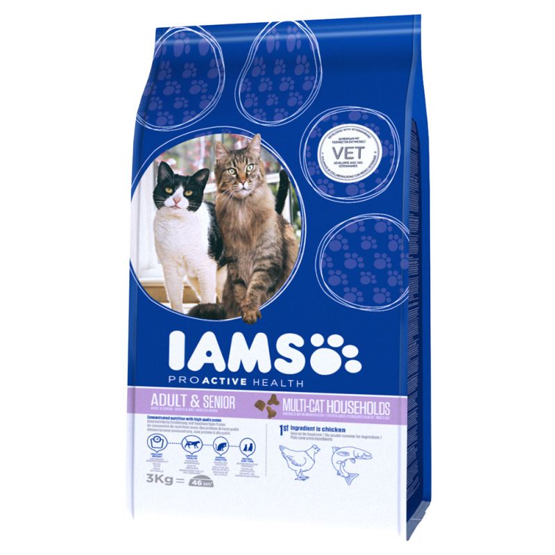 IAMS Proactive Health Multi Cat with Salmon Chicken Dry Cat Food PETSGANG HOUSES