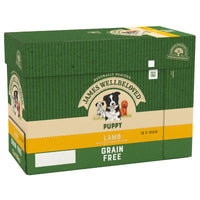 James Wellbeloved Puppy & Junior Grain Free Pouches - Lamb with Vegetables Dog Food