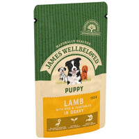 James Wellbeloved Puppy &amp; Junior Pouches - Nourriture pour chiens à l'agneau et au riz