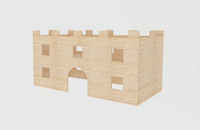 Wooden Citadel Hamster Cage House