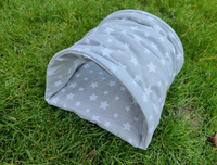 Yellow/White Dots Tunnel Cuddle Snuggle Rabbit Hutch Indoor Bed
