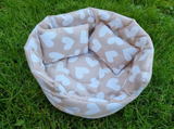Soft Grey/Colored Star Snuggle Cuddle Cup With Pillow Guinea Pig Hutch Indoor Bed
