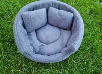 Brown/White Hearts Snuggle Cuddle Cup With Pillow Guinea Pig Hutch Indoor Bed