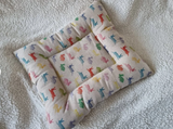 Grey Fleece Snuggle Guinea Pig & Rabbit Hutch Indoor Bed