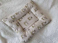 Grey Fleece Snuggle Guinea Pig & Rabbit Hutch Indoor Bed