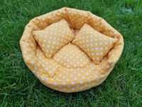 Colored Triangles Snuggle Cuddle Cup With Pillow Guinea Pig Hutch Indoor Bed