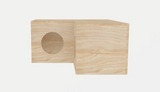 1 Tier 2 Holes Wooden Hamster Cage Tunnel