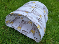 Grey Bunnies Tunnel Cuddle Snuggle Rabbit Hutch Indoor Bed