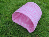 Grey Bunnies Tunnel Cuddle Snuggle Rabbit Hutch Indoor Bed