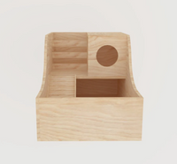Wooden Sand Bath Hideout Guinea Pig Hutch House