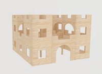 Mega Fort Castle Rabbit Hutch House