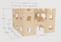 Mega Fort Castle Rabbit Hutch House