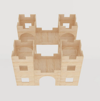 Mega Fort Castle Rabbit Hutch House