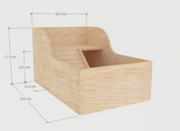 Wooden Sand Bath Hamster Cage Sandboxes