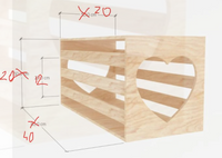 Heart Hole Rabbit Hay Feeder