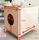 Cat litter tray enclosure Wood House hideaway furniture