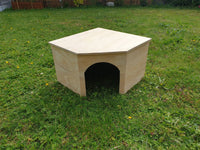 Large corner house WITH BOTTOM shelter for rabbits guinea pigs playhouse hutch hideaway hideout cage furniture pet accessories small animal