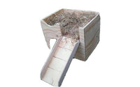 Guinea Pig House Castle Shelter Two Tiered Hutch Hideaway Playhouse Small Animal Cage Furniture