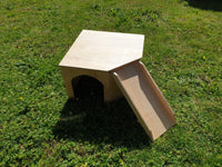 Playhouse with Ramp Rabbit Hutch House