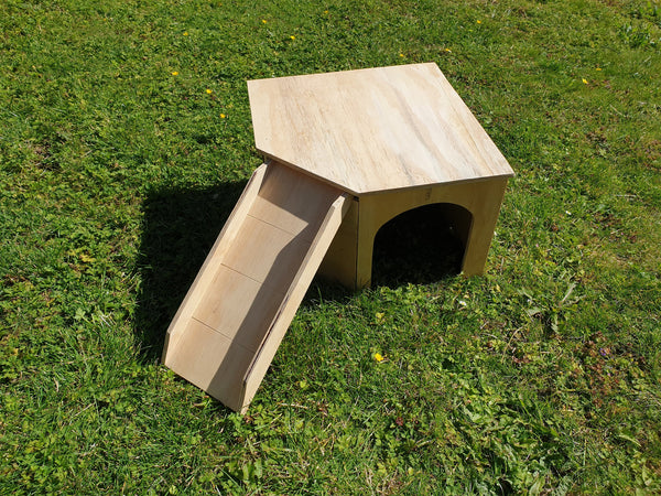Playhouse with Ramp Rabbit Hutch House – PETSGANG HOUSES