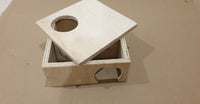 Wooden Maze Burrow Hamster Cage House