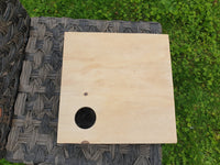 Wooden LARGE Maze Burrow Hide play exercise house 12"x12" with lid small animal hideaway furniture toy