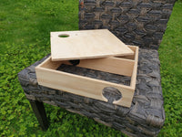 Wooden LARGE Maze Burrow Hide play exercise house 12"x12" with lid small animal hideaway furniture toy