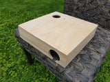 Wooden LARGE Maze Burrow Hide play exercise house 12"x12" with lid small animal hideaway furniture toy