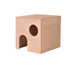 Hamster Rodent Wooden House Flat Roof small animal cottage villa Cage Accessories 27X17X19 cm
