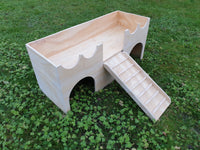 Large Castle Rabbit hutch house