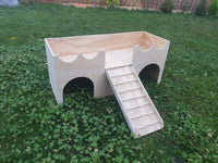 Large Castle Rabbit hutch house