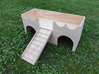 Large Castle Rabbit hutch house