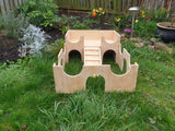 Super Castle with Defense Wall Guinea Pig Hutch House