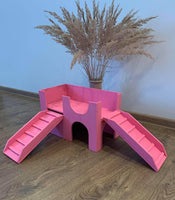2 Ramps Castle Guinea Pig Hutch House