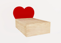 Valentine Heart Rabbit Bed Comfortable Cozy Bed Love Perfect for Small Animals Custom Sizes Available