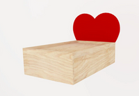 Valentine Heart Rabbit Bed Comfortable Cozy Bed Love Perfect for Small Animals Custom Sizes Available