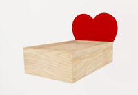 Valentine Heart Guinea Pig Hutch Indoor Bed