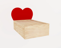 Valentine Heart Guinea Pig Hutch Indoor Bed