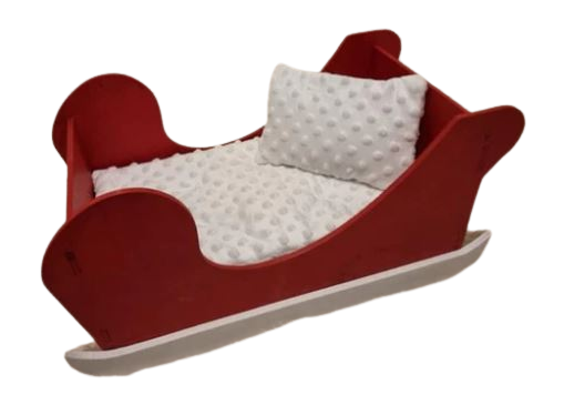 Santa Sleigh Rabbit Hutch Indoor Bed