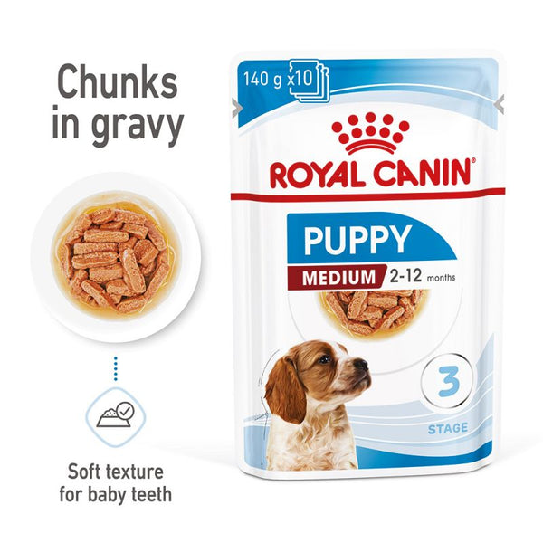 Royal Canin Medium Puppy in Gravy Dog Food