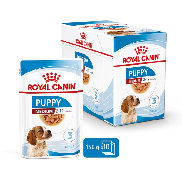 Royal Canin Medium Puppy in Gravy Dog Food PETSGANG HOUSES