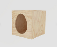 Easter Egg Rabbit Hutch House Hay Feeder
