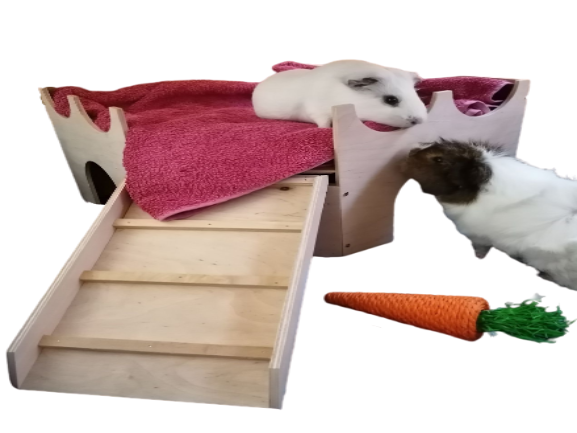 Mega Fort Castle Guinea Pig Hutch House – PETSGANG