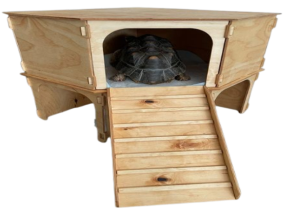 Two Storey Tortoise Corner Table Vivarium House